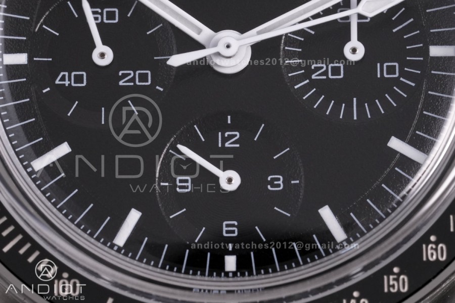 Speedmaster Professional SS N1F Best Edition Black Dial On SS Bracelet Asian 3861