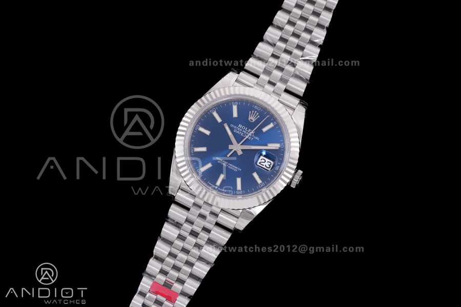 DateJust 41 126334 904L SS V2 VSF 1:1 Best Edition Blue Dial On Jubilee Bracelet DD3235