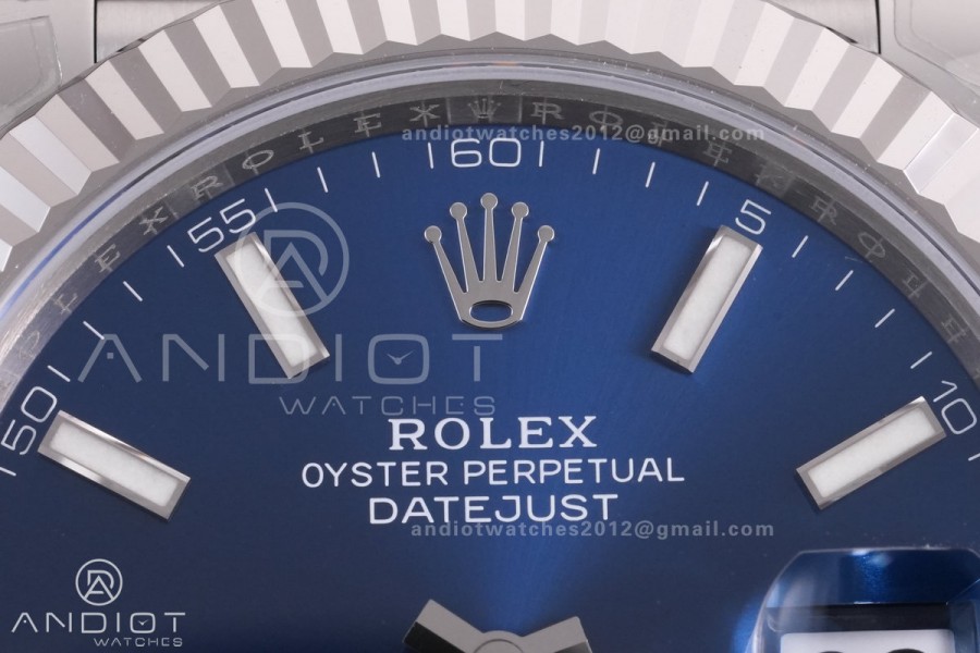 DateJust 41 126334 904L SS V2 VSF 1:1 Best Edition Blue Dial On Jubilee Bracelet DD3235