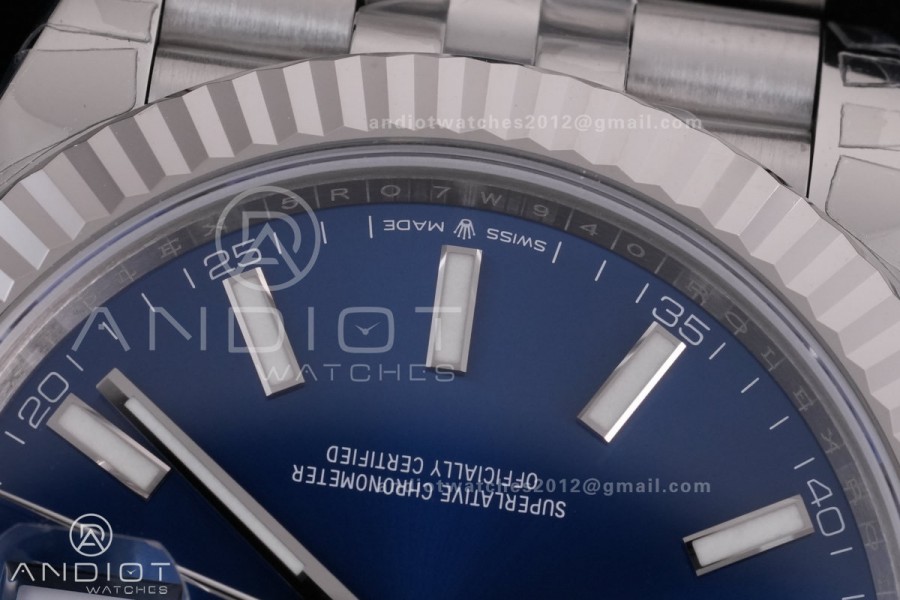 DateJust 41 126334 904L SS V2 VSF 1:1 Best Edition Blue Dial On Jubilee Bracelet DD3235