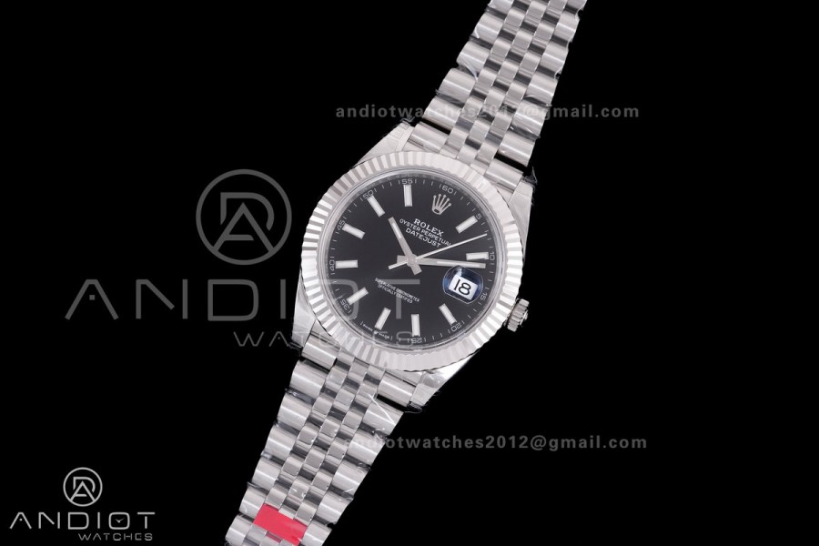 DateJust 41 126334 904L SS VSF 1:1 Best Edition V2 Black Dial On Jubilee Bracelet DD3235