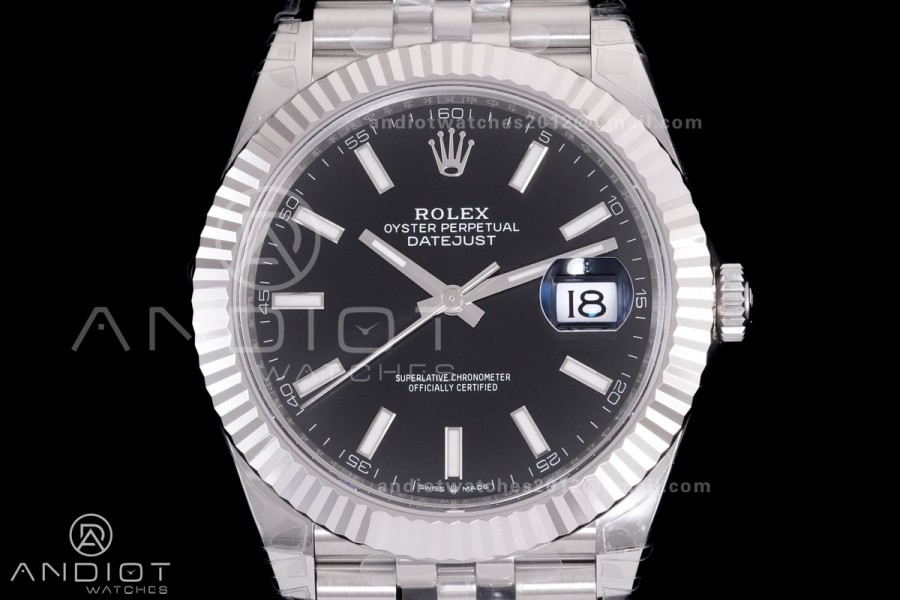 DateJust 41 126334 904L SS VSF 1:1 Best Edition V2 Black Dial On Jubilee Bracelet DD3235