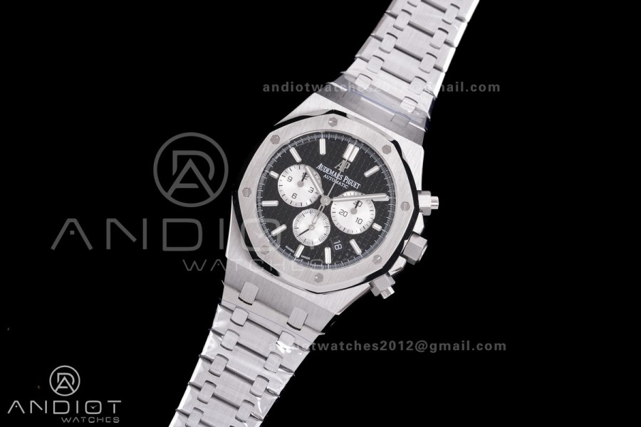 Royal Oak Chrono 26331 SS APSF 1:1 Best Edition Black Dial on SS Bracelet A2385