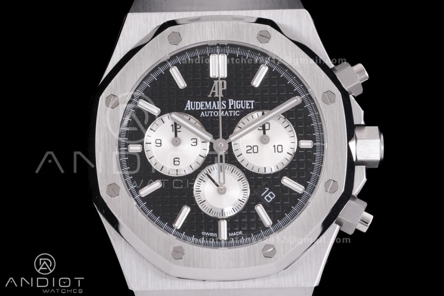 Royal Oak Chrono 26331 SS APSF 1:1 Best Edition Black Dial on SS Bracelet A2385