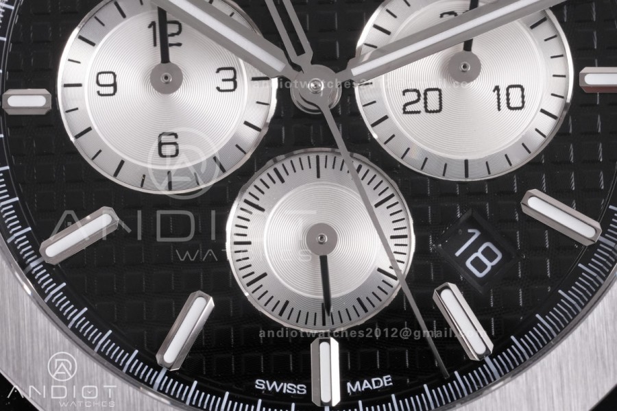Royal Oak Chrono 26331 SS APSF 1:1 Best Edition Black Dial on SS Bracelet A2385