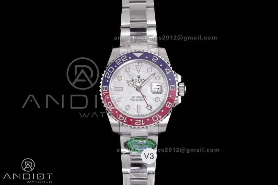  GMT Master II 126719 BLRO 904L SS ARF Pepsi 1:1 Best Edition Meteorite On Oyster Bracelet New SH3285