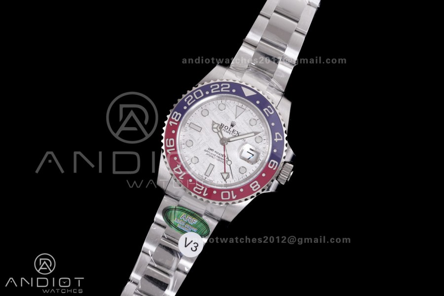  GMT Master II 126719 BLRO 904L SS ARF Pepsi 1:1 Best Edition Meteorite On Oyster Bracelet New SH3285