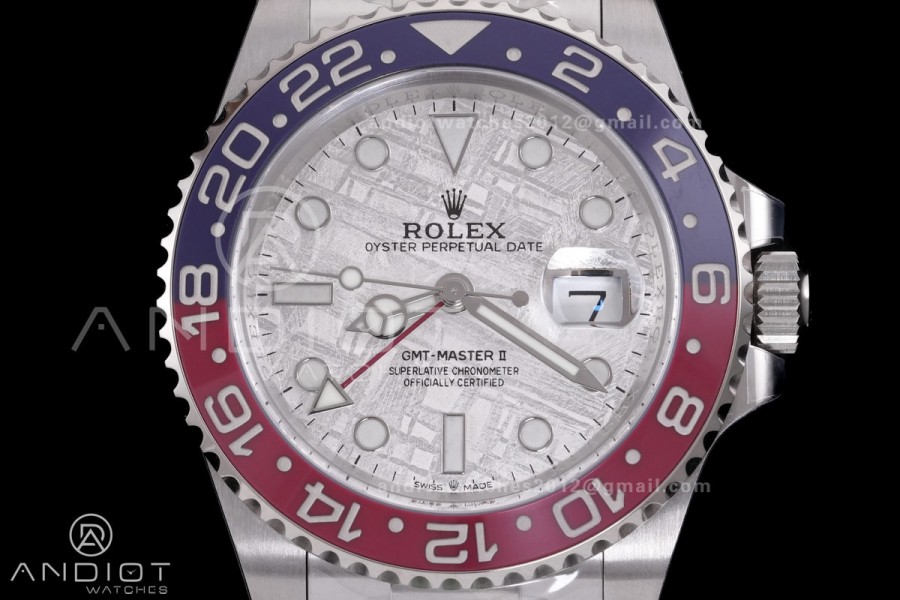  GMT Master II 126719 BLRO 904L SS ARF Pepsi 1:1 Best Edition Meteorite On Oyster Bracelet New SH3285