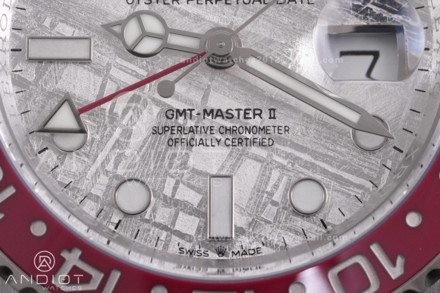  GMT Master II 126719 BLRO 904L SS ARF Pepsi 1:1 Best Edition Meteorite On Oyster Bracelet New SH3285