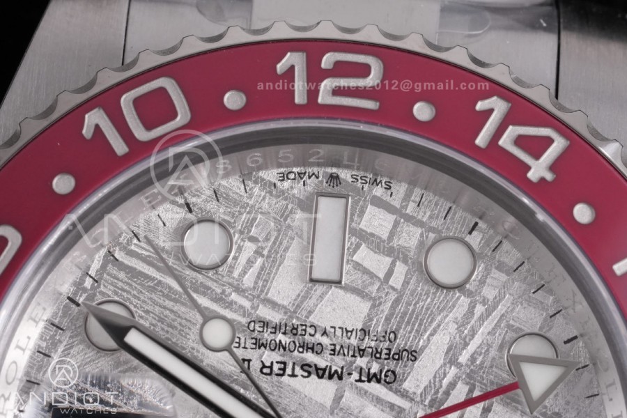  GMT Master II 126719 BLRO 904L SS ARF Pepsi 1:1 Best Edition Meteorite On Oyster Bracelet New SH3285