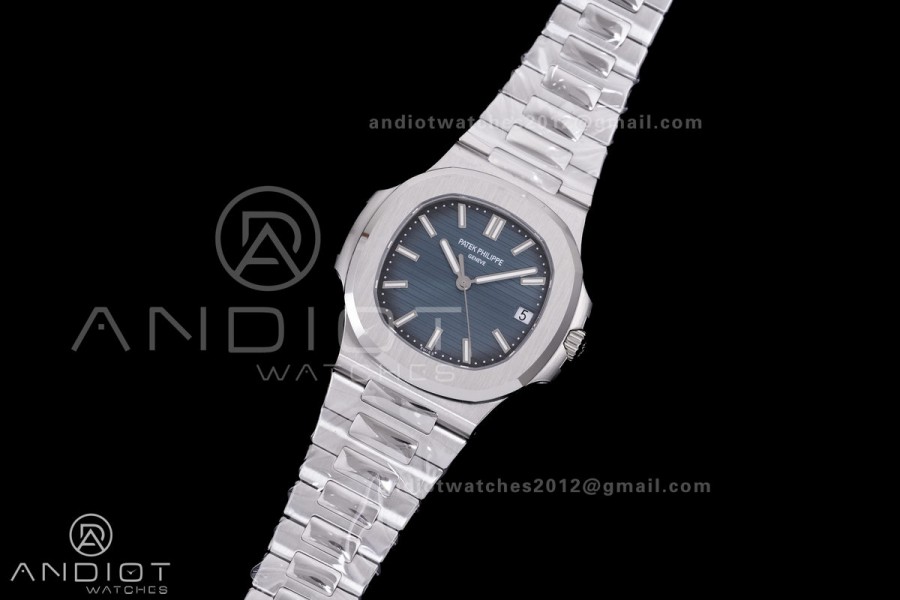 Nautilus 5711 DDF 1:1 Best Edition New Blue Textured Dial on SS Bracelet DD324 Super Clone