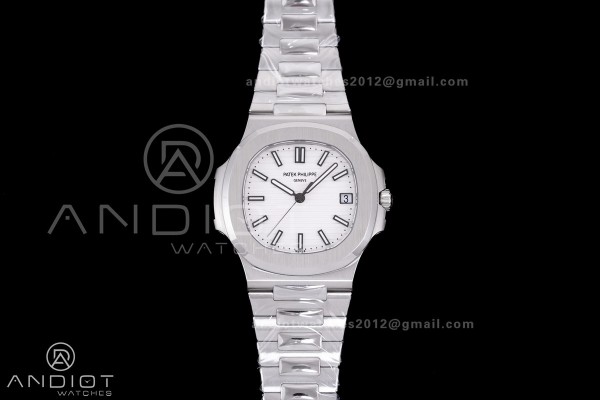 Nautilus 5711 DDF 1:1 Best Edition White Textured ...