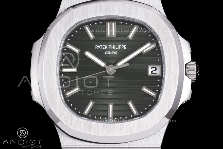 Nautilus 5711 DDF 1:1 Best Edition Green Textured Dial on SS Bracelet DD324 Super Clone