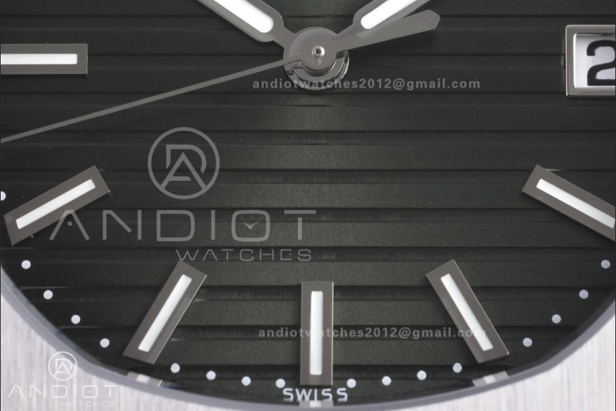 Nautilus 5711 DDF 1:1 Best Edition Green Textured Dial on SS Bracelet DD324 Super Clone