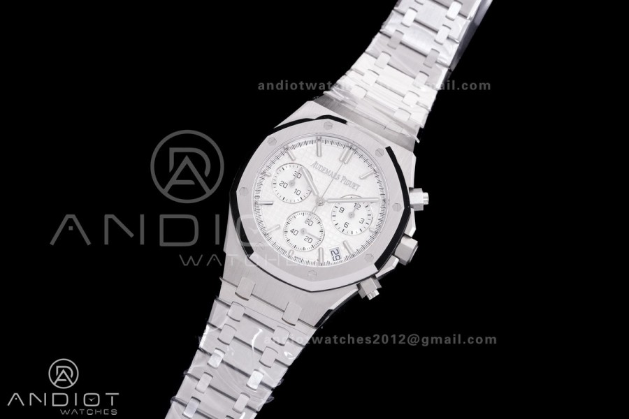 Royal Oak Chrono 26240 SS DDF 1:1 Best Edition Silver Dial on SS Bracelet DD4401 Super Clone