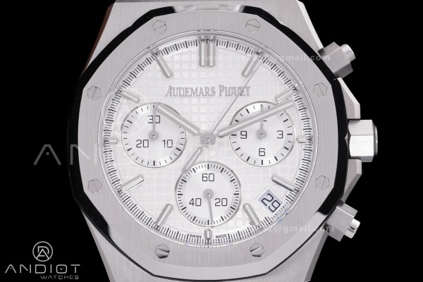 Royal Oak Chrono 26240 SS DDF 1:1 Best Edition Silver Dial on SS Bracelet DD4401 Super Clone