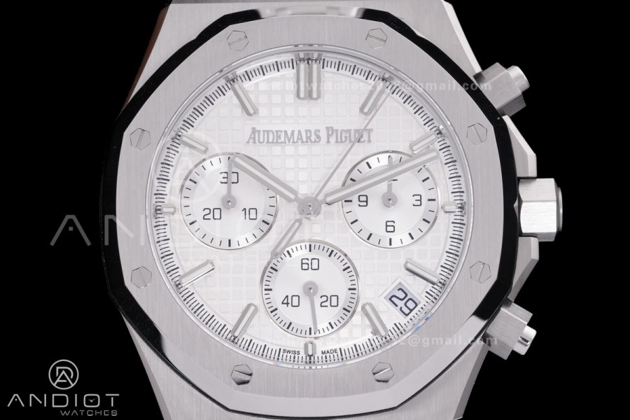 Royal Oak Chrono 26240 SS DDF 1:1 Best Edition Silver Dial on SS Bracelet DD4401 Super Clone
