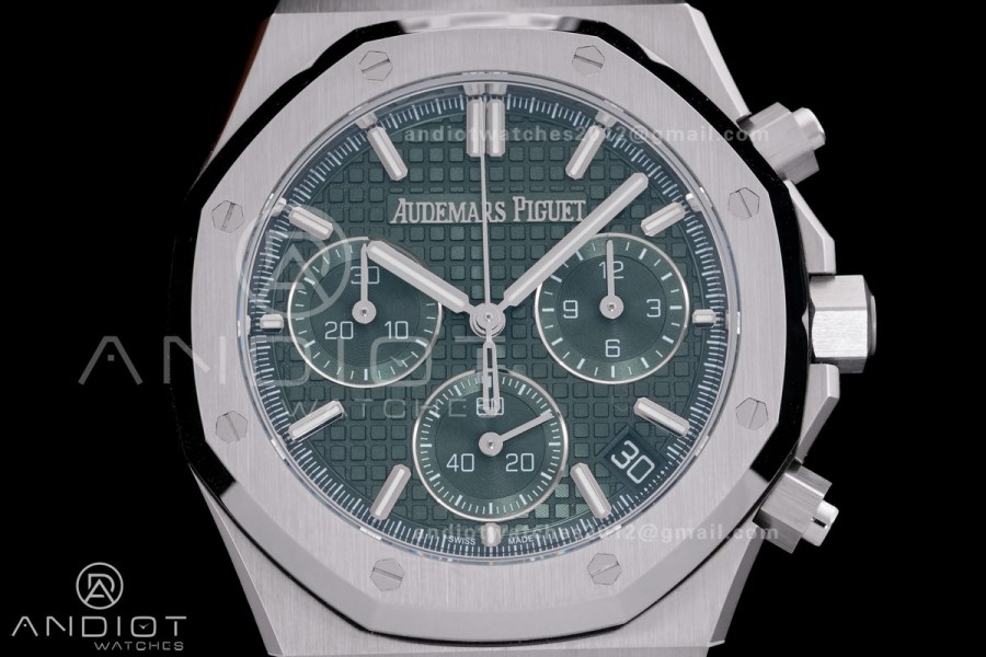 Royal Oak Chrono 26240 SS DDF 1:1 Best Edition Green Dial on SS Bracelet DD4401 Super Clone