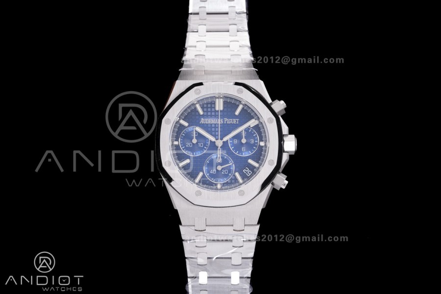 Royal Oak Chrono 26240 SS DDF 1:1 Best Edition Blue Dial on SS Bracelet DD4401 Super Clone
