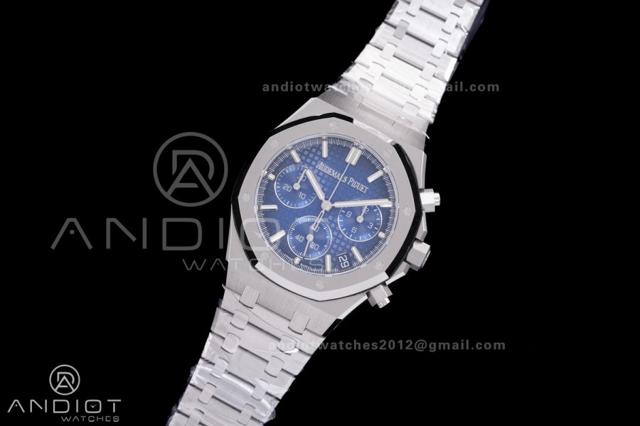 Royal Oak Chrono 26240 SS DDF 1:1 Best Edition Blue Dial on SS Bracelet DD4401 Super Clone