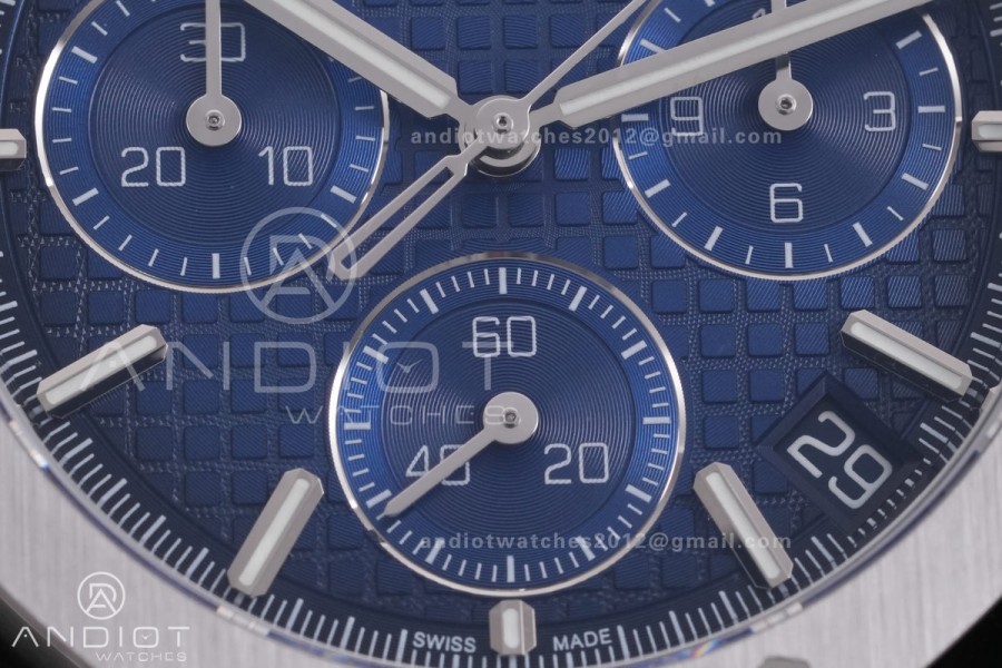 Royal Oak Chrono 26240 SS DDF 1:1 Best Edition Blue Dial on SS Bracelet DD4401 Super Clone