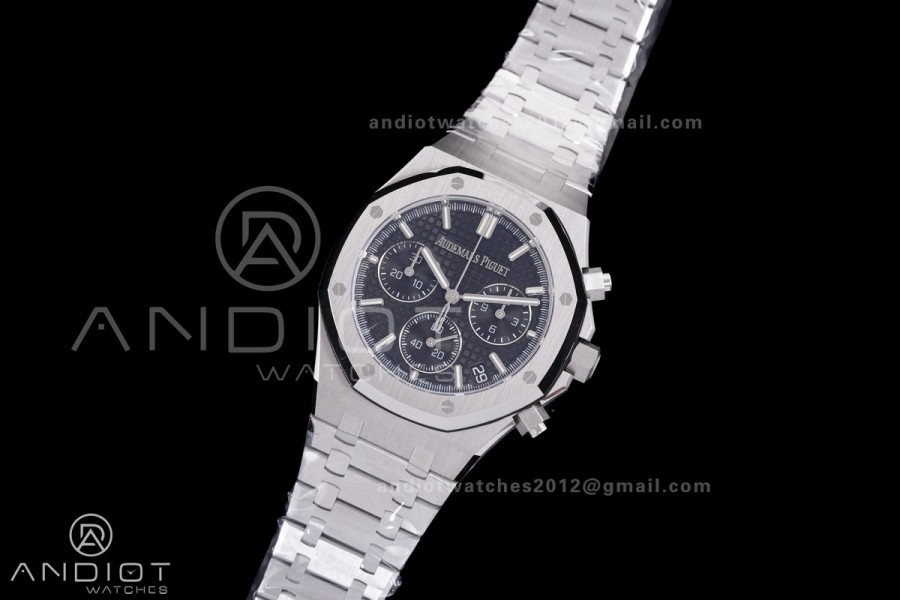 Royal Oak Chrono 26240 SS DDF 1:1 Best Edition Black Dial on SS Bracelet DD4401 Super Clone