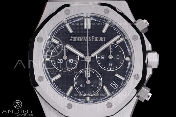 Royal Oak Chrono 26240 SS DDF 1:1 Best Edition Black Dial on SS Bracelet DD4401 Super Clone