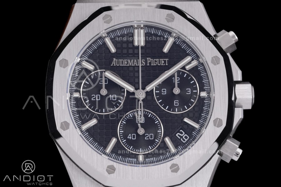 Royal Oak Chrono 26240 SS DDF 1:1 Best Edition Black Dial on SS Bracelet DD4401 Super Clone