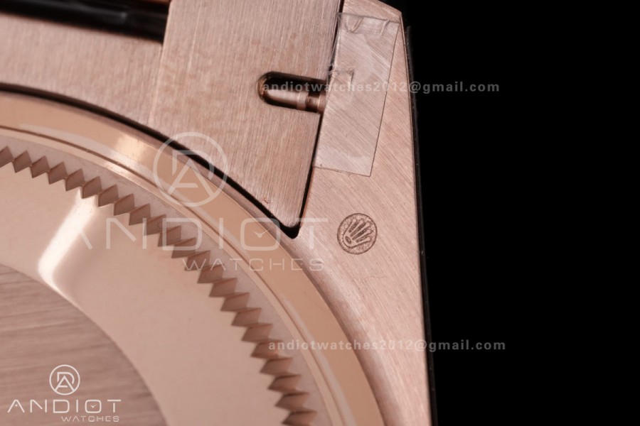 Day Date 128235 Gain Weight RG QF 1:1 Best Edition RG Dial T Diamond Marker On RG President Bracelet A2836