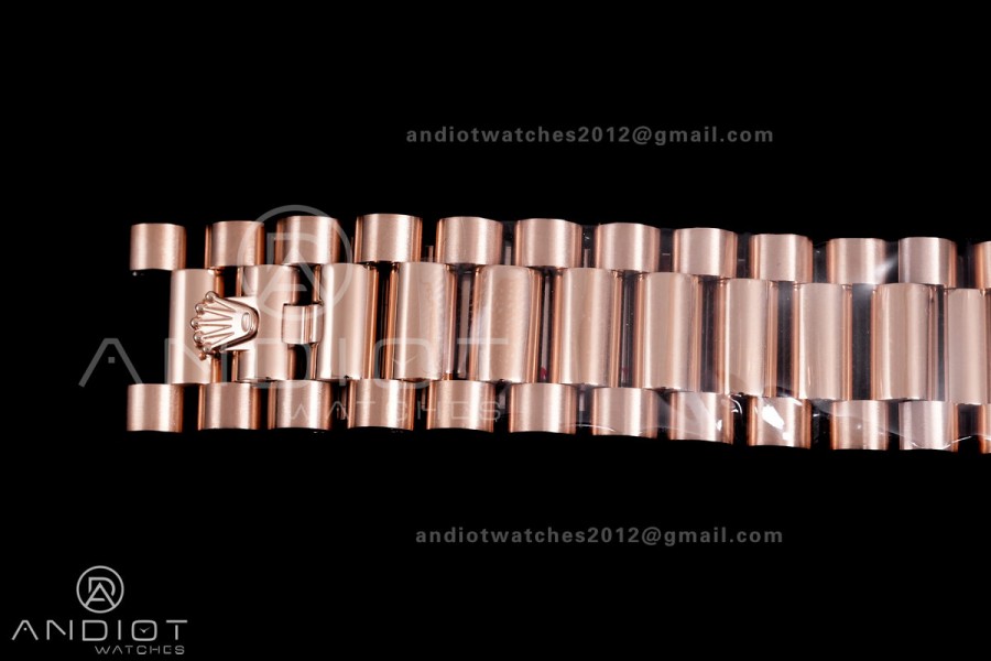 Day Date 128235 Gain Weight RG QF 1:1 Best Edition RG Dial T Diamond Marker On RG President Bracelet A2836