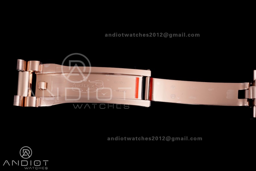 Day Date 128235 Gain Weight RG QF 1:1 Best Edition RG Dial T Diamond Marker On RG President Bracelet A2836