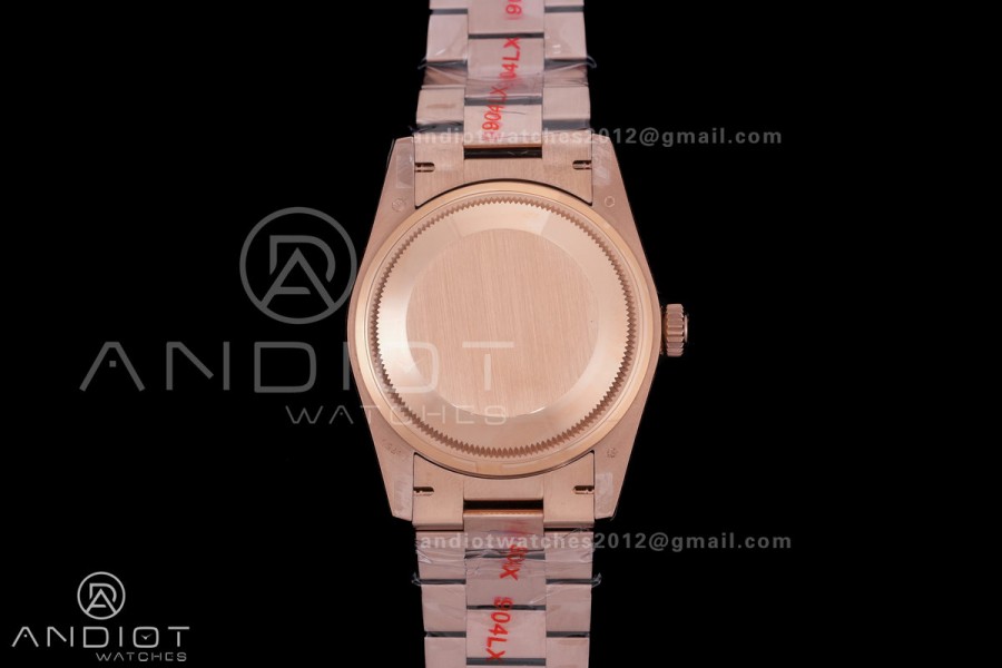 Day Date 128235 Gain Weight RG QF 1:1 Best Edition RG Dial T Diamond Marker On RG President Bracelet A2836