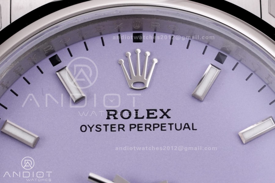 Oyster Perpetual 36mm 126000 904L VSF 1:1 Best Edition 2025 Lavender Purple Dial on 904L SS Bracelet VS3230