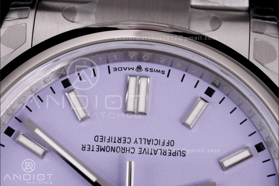 Oyster Perpetual 36mm 126000 904L VSF 1:1 Best Edition 2025 Lavender Purple Dial on 904L SS Bracelet VS3230