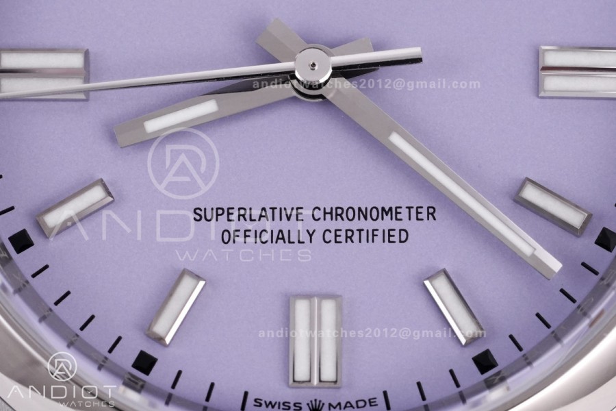 Oyster Perpetual 36mm 126000 904L VSF 1:1 Best Edition 2025 Lavender Purple Dial on 904L SS Bracelet VS3230