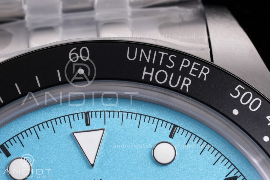 Black Bay Chrono SS ZF 1:1 Best Edition Tiffany Blue Dial on SS Bracelet A7750