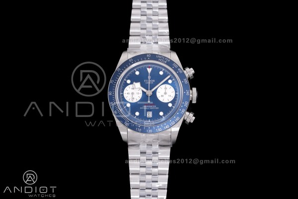 Black Bay Chrono SS ZF 1:1 Best Edition Blue/White...