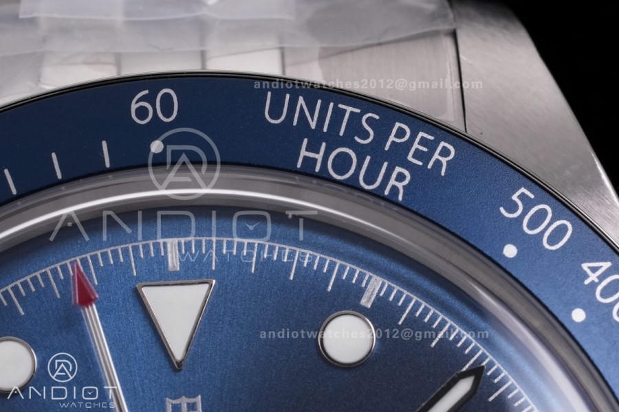 Black Bay Chrono SS ZF 1:1 Best Edition Blue/White Dial on SS Bracelet A7750