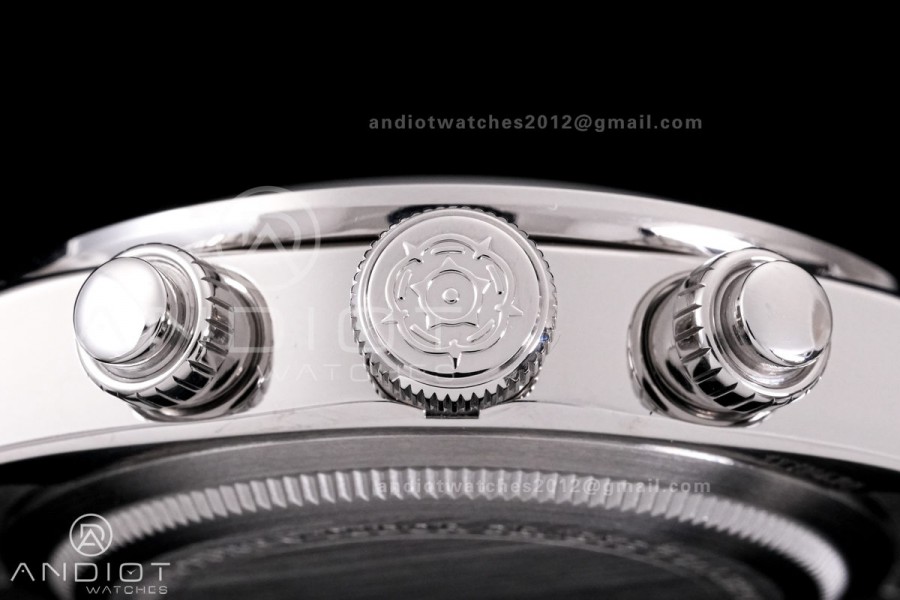 Black Bay Chrono SS ZF 1:1 Best Edition Black/White Dial on SS Bracelet A7750
