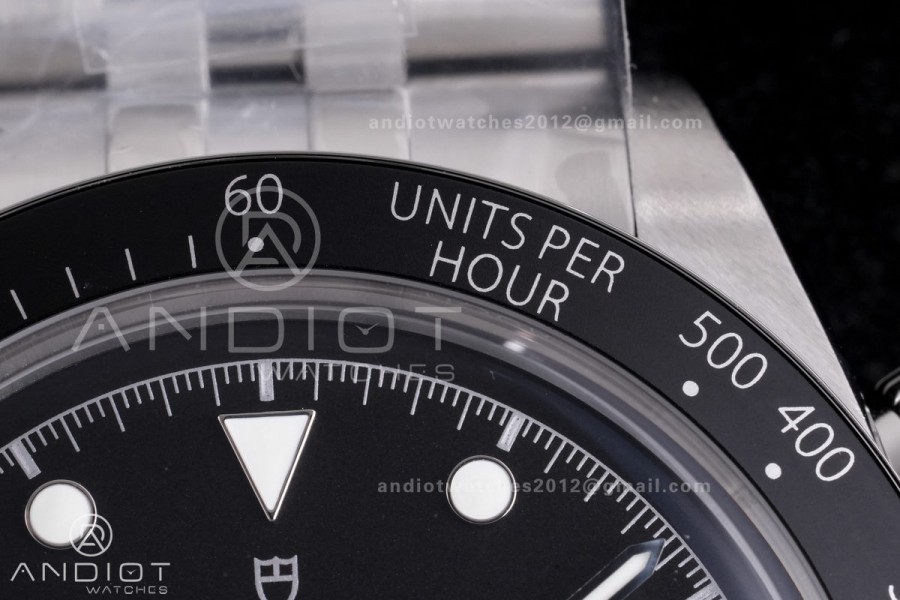 Black Bay Chrono SS ZF 1:1 Best Edition Black/White Dial on SS Bracelet A7750