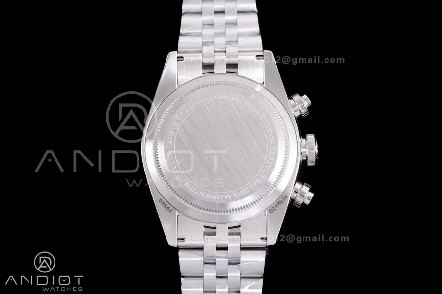 Black Bay Chrono SS ZF 1:1 Best Edition Black/White Dial on SS Bracelet A7750