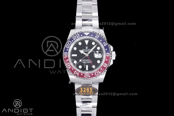 GMT-Master II 126710 BLRO Blue/Red V3 904L SS QF 1...