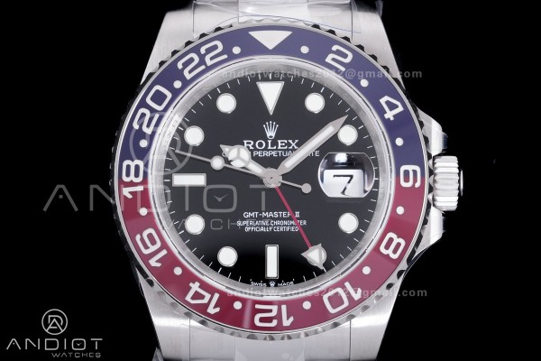 GMT-Master II 126710 BLRO Blue/Red V3 904L SS QF 1...