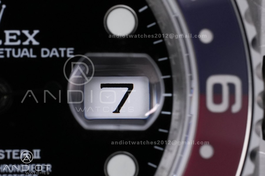 GMT-Master II 126710 BLRO Blue/Red V3 904L SS QF 1:1 Pepsi Best Edition Black Dial On Oyster Bracelet DD3285
