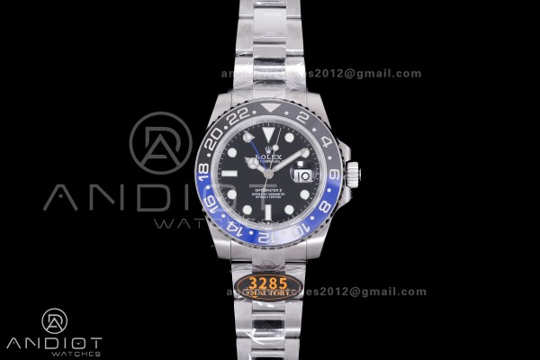 GMT-Master II 126710 BLNR Black/Blue V3 904L SS QF...