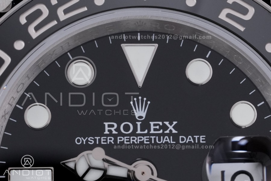 GMT-Master II 126710 BLNR Black/Blue V3 904L SS QF 1:1 Batman Best Edition Black Dial On Oyster Bracelet DD3285