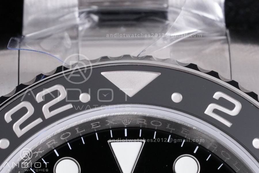 GMT-Master II 126710 BLNR Black/Blue V3 904L SS QF 1:1 Batman Best Edition Black Dial On Oyster Bracelet DD3285