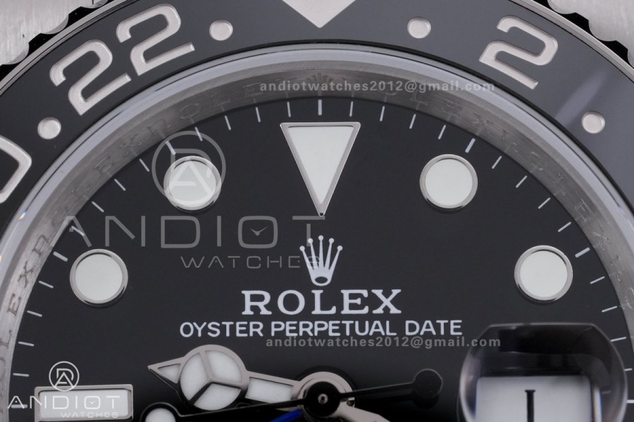 GMT-Master II 126710 BLNR Black/Blue V3 904L SS QF 1:1 Batgirl Best Edition Black Dial On Jubilee Bracelet DD3285