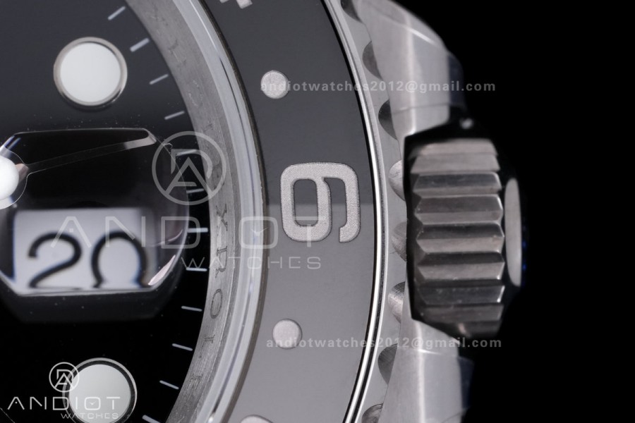 GMT-Master II 126710 GRNR Black/Gray V3 904L SS QF 1:1 Bruce Wayne Best Edition Black Dial On Jubilee Bracelet DD3285