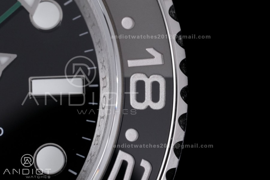 GMT-Master II 126710 GRNR Black/Gray V3 904L SS QF 1:1 Bruce Wayne Best Edition Black Dial On Jubilee Bracelet DD3285